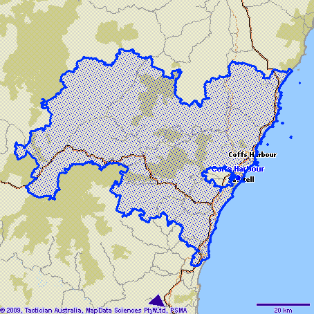 Coffs Harbour Map